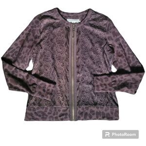 Evy's Tree 'The Olivia' Zip Up Animal Print Jacket - M